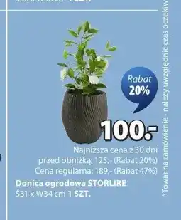 JYSK Donica ogrodowa STORLIRE S31xW34cm oferta