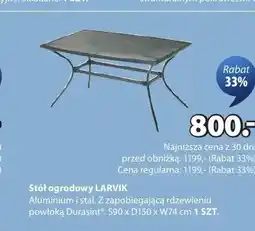 JYSK Stół ogrodowy LARVIK oferta