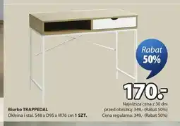 JYSK Biurko TRAPPEDAL S48xD95xW76cm oferta