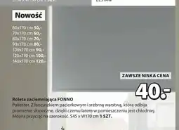 JYSK Roleta zaciemniająca FONNO 60x170cm oferta