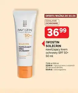 SuperPharm Nawilżający krem ochronny IWOSTIN SOLECRIN SPF 50+ oferta