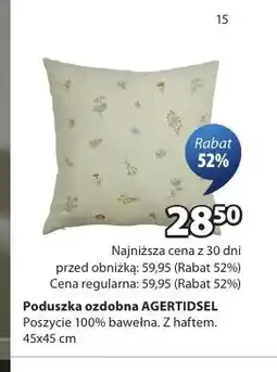 JYSK Poduszka ozdobna AGERTIDSEL 45x45cm oferta