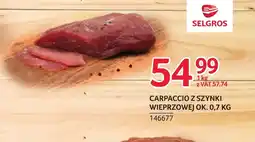 Selgros Carpaccio Selgros oferta