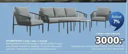 JYSK 2 stoły + sofa + 2 krzesła HOLMESTRAND oferta