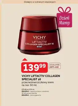 SuperPharm Przeciwzmarszczkowy krem na noc VICHY LIFTACTIV COLLAGEN SPECIALIST 16 oferta