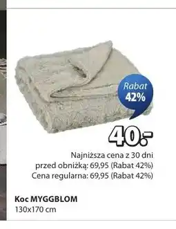 JYSK Koc MYGGBLOM 130x170cm oferta