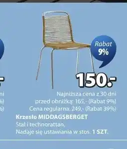 JYSK Krzesło MIDDAGSBERGET oferta