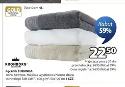 JYSK Ręcznik KRONBORG SORUNDA 50x100cm oferta