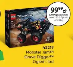Empik Klocki LEGO Technic 42219 Monster Jam Grave Digger Ogień i lód oferta
