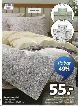 JYSK Komplet pościeli ELINE 140x200cm + 70x80cm oferta