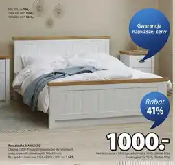 JYSK Rama łóżka MARKSKEL 140x200cm oferta