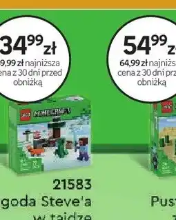 Empik Klocki LEGO Minecraft 21583 Przygoda Steve'a w tajdze oferta