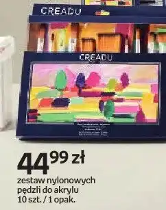 Empik Zestaw nylonowych pędzli do akrylu CREADU oferta