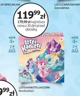 Empik Gra dla dzieci Ravensburger Lotti Karotti Unicorn oferta