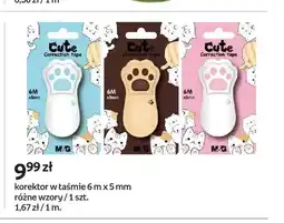Empik Korektor w taśmie M&G Cute 6m x 5mm oferta