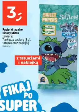 Dealz Papierki jadalne Disney Stitch z tatuażami i naklejką oferta