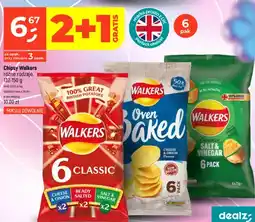Dealz Chipsy Walkers Classic 6-pak oferta