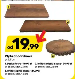Bricomarche Płyta chodnikowa Imitacja deski z korą gr. 3,5cm dł. 60cm szer. 23cm oferta
