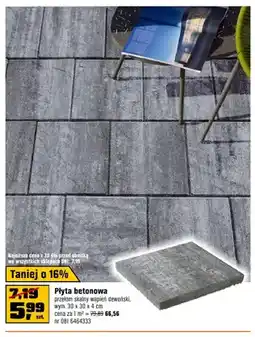 OBI Płyta betonowa przełom skalny wapień dewoński 30x30x4cm oferta