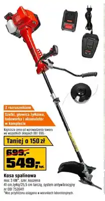 OBI Kosa spalinowa NAC moc 3 KM szer. koszenia 41cm żyłką 25,5cm tarczą oferta