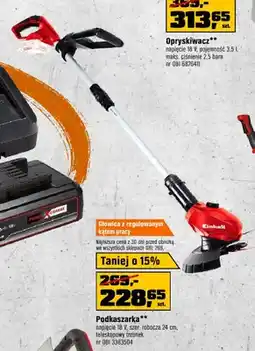 OBI Podkaszarka Einhell napięcie 18V, szer. robocza 24cm, teleskopowy trzonek oferta