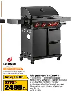 OBI Grill gazowy Cool Black maxX 4.1 LANDMANN oferta