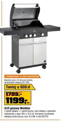 OBI Grill gazowy Maddox oferta