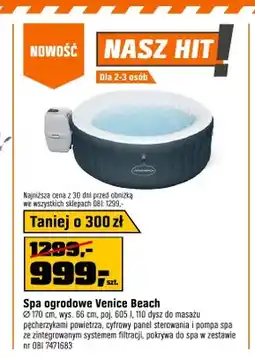 OBI Spa ogrodowe Venice Beach Ø170cm wys. 66cm poj. 605l 110 dysz do masażu oferta