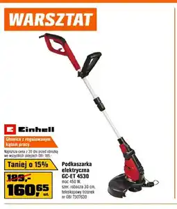 OBI Podkaszarka elektryczna Einhell GC-ET 4530 moc 450W szer. robocza 30cm teleskopowy trzonek oferta