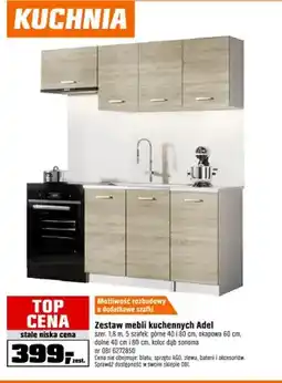 OBI Zestaw mebli kuchennych Adel dąb sonoma szer. 1,8m oferta