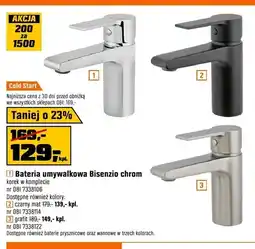 OBI Bateria umywalkowa Bisenzio chrom korek w komplecie oferta