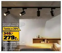OBI Zestaw szynowy LED X-LINE dł. 2x1m 4 x LED 15W 4000 K 1250lm oferta