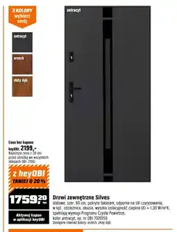 OBI Drzwi zewnętrzne Silves stalowe szer. 90cm oferta