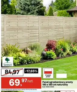 Leroy Merlin Panel ogrodzeniowy prosty 180x180cm naturalny oferta