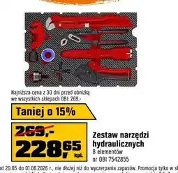 OBI Zestaw narzędzi hydraulicznych 8 elementów oferta