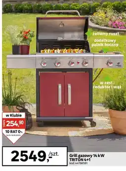 Leroy Merlin Grill gazowy 14kW TRITON 4+1 oferta