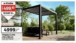 Leroy Merlin Pergola Naterial CLIMA 313x198cm oferta