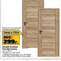 OBI Skrzydło drzwiowe Prim Dąb Country pokojowe 70cm oferta