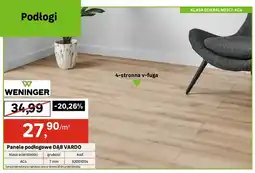 Leroy Merlin Panele podłogowe WENINGER DĄB VARDO 4-stronna v-fuga AC4 7mm oferta