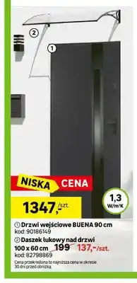 Leroy Merlin Daszek łukowy nad drzwi 100x60cm oferta