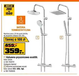 OBI Kolumna prysznicowa ecoSOL chrom z baterią termostatyczną oferta