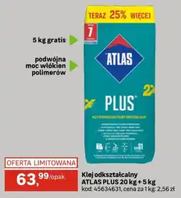 Leroy Merlin Klej odkształcalny ATLAS PLUS 20kg + 5kg oferta