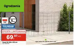 Leroy Merlin Panel 3D POLBRAM 250x153cm wym. oczka: 55x200mm, drut: 4mm oferta