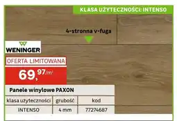 Leroy Merlin Panele winylowe PAXON WENINGER klasa użyteczności INTENSO grubość 4mm oferta