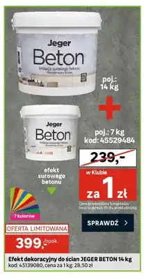 Leroy Merlin Efekt dekoracyjny do ścian JEGER BETON oferta