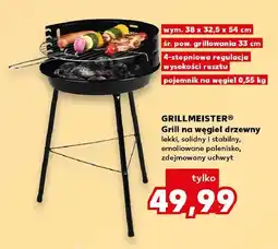 Kaufland Grill na węgiel drzewny GRILLMEISTER 38x32,5x54cm oferta