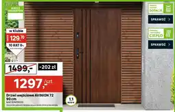 Leroy Merlin Drzwi wejściowe AVINION 72 90cm oferta
