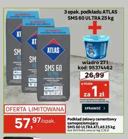 Leroy Merlin Podkład żelowy cementowy samopoziomujący SMS 60 ULTRA ATLAS oferta