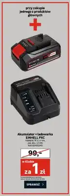 Leroy Merlin Akumulator + ładowarka EINHELL PXC 18V Li-Ion 2,5Ah oferta