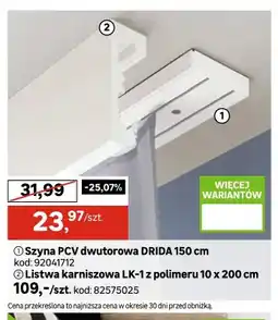 Leroy Merlin Listwa karniszowa LK-1 z polimeru 10x200cm oferta